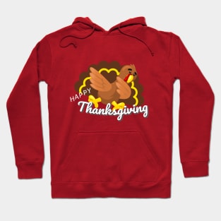 funny thanksgiving dabbing turkey Hoodie